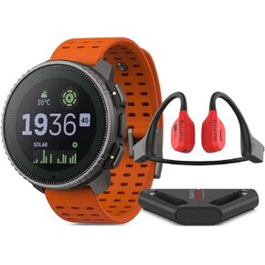 SUUNTO Vertical Titanium Solar Canyon Wing Open-Ear Bone Conduction Headphone Red