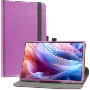 Compatible with TECLAST T65 Max Rotation Case,360 Degree Rotation Stand PU Cover for 13" TECLAST T65 Max Tablet (Not Fit TECLAST M50 Pro/TECLAST M50 Mini),Purple