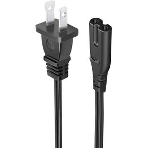 8.2ft Power Cord Replacement for TEROMAS TMS-3015 Tire Inflator Air Compressor Portable Air Pump 2 Prong AC Power Cord Cable