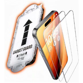 Gadget Guard Glass for iPhone 14 Pro Max Screen Protector [Pro-Active Shatterproof] Screen Protector 14 Pro Max Tempered Glass Full Coverage Protection, 2 Packs