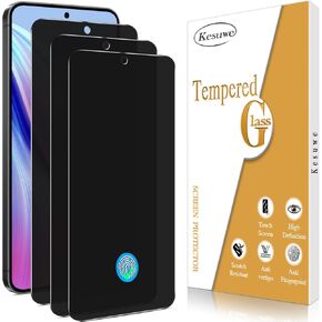 Kesuwe [3 Pack] Privacy Screen Protector for Samsung Galaxy S24 Plus, Fingerprint Unlock, Anti Spy, Anti Scratch, 9H Hardness, Ultra Resistant, Bubble Free, Case Friendly, Easy Installation