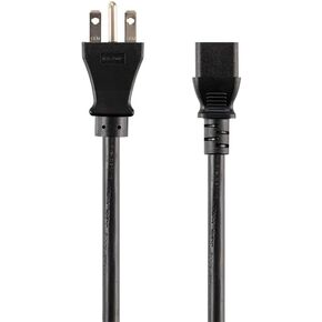 Monoprice Heavy Duty Extension Cord - 10 Feet - Black | NEMA 6-15P to IEC 60320 C13, 14AWG, 15A, SJT, 125V, for Powering Computers, Printers, Scanners