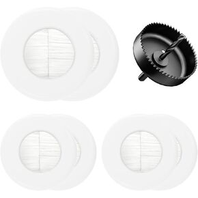 VCELINK Brush in Wall Cable Management Kit for Wall Mounted TV, Cord Hider for Low Voltage Cables Pass Through, Includes Hole Saw Drill Attachment and Mounting Brackets for Easy Install
