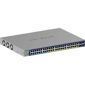 NETGEAR 52-Port Ultra60 PoE Gigabit Ethernet Smart Switch (GS752TXUP)- Managed, with 32 x PoE+ and 16 x PoE++ @ 640W, 4 x 10G SFP+, Optional Insight Cloud Management, Desktop or Rack Mount