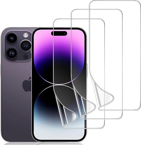 3 Pack iPhone 13/13 Pro TPU Screen Protector, Self-Healing HD Clear Soft Flexible Hydrogel Film Compatible for iPhone 13/13 Pro 6.1" - Scratch-Resistant, Easy to Install, Easy Installation in Kuwait
