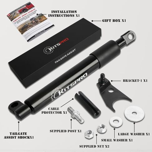 مساعدة الباب الخلفي للشاحنة من KitsPro لسيارة Ford F-250 F-350 Super Duty 1999-2016 ملحقات الشاحنة دعامة تخميد الباب الخلفي، حزمة من 1 in Kuwait