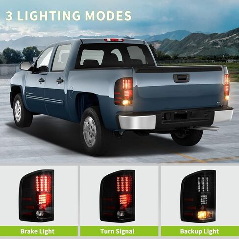 AUTOSAVER88 LED Tail Lights Compatible with 2001-2006 Chevy Suburban 02-06 Tahoe, Tail Lamps for GMC Yukon 2002-2006 (Smoke Lens Replacement Assembly DO NOT FIT BARN DOOR MODELS) in Saudi Arabia
