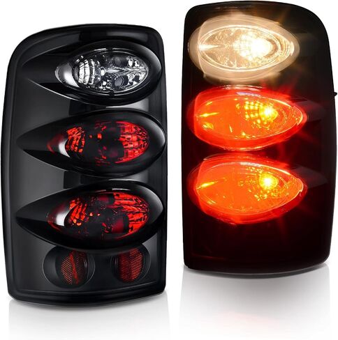 AUTOSAVER88 LED Tail Lights Compatible with 2001-2006 Chevy Suburban 02-06 Tahoe, Tail Lamps for GMC Yukon 2002-2006 (Smoke Lens Replacement Assembly DO NOT FIT BARN DOOR MODELS) in Saudi Arabia