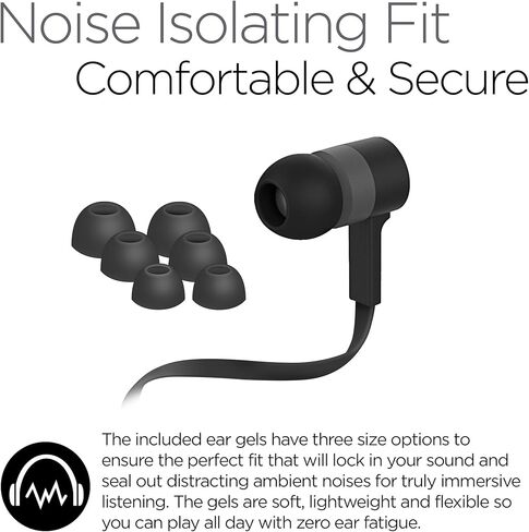 HyperGear in-Ear Wired Earphones with Mic Noise Isolating Fit Earbuds with 3.5mm Aux Jack for Computers, Laptops Tablets, Cell Phones & More [Blue] in Kuwait