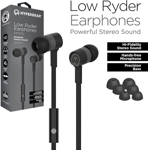 HyperGear in-Ear Wired Earphones with Mic Noise Isolating Fit Earbuds with 3.5mm Aux Jack for Computers, Laptops Tablets, Cell Phones & More [Blue] in Kuwait