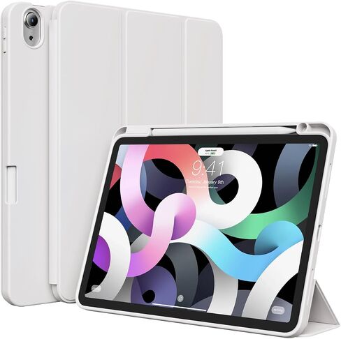 Case for iPad Air 11 Inch 7th Generation M3 2025/ 6th Generation M2 2024, for iPad Air 5th/4th Generation 10.9 Inch 2022/2020 with Pencil Holder, Slim Case Support Auto Sleep/Wake, Pink in Kuwait