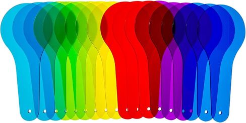18 Pcs Color Paddles - Engaging Color Mixing Toy for Kids, Introduce The Color Wheel to Preschoolers in Kuwait