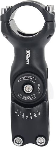 Wake Bike stem 25.4 31.8 0-60 Degree 90mm 110mm 130mm，Bike Adjustable stem for Mountain Bike, Road Bike, MTB, BMX, Cycling in Kuwait
