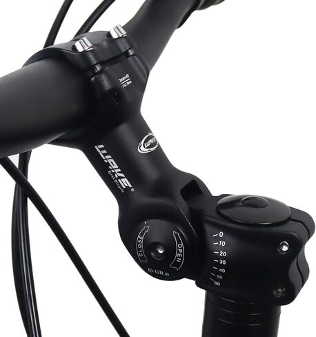 Wake Bike stem 25.4 31.8 0-60 Degree 90mm 110mm 130mm，Bike Adjustable stem for Mountain Bike, Road Bike, MTB, BMX, Cycling in Kuwait