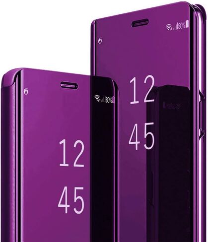 Compatible with Samsung Galaxy S25 Ultra Case Flip Leather Cover Clear S-View Mirror Shockproof Cover with Kickstand Anti-Scratch Protective Phone Cases Cover for Samsung S25 Ultra 5G (Rose Gold) in Kuwait