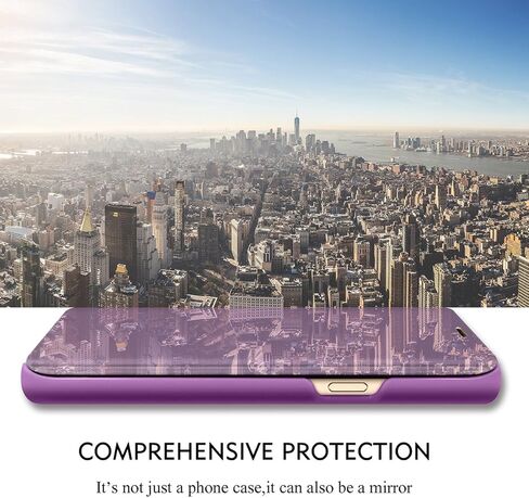 Compatible with Samsung Galaxy S25 Ultra Case Flip Leather Cover Clear S-View Mirror Shockproof Cover with Kickstand Anti-Scratch Protective Phone Cases Cover for Samsung S25 Ultra 5G (Rose Gold) in Kuwait