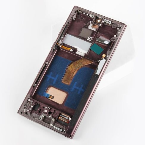 InCell S22 Ultra Display Screen Replacement (No Fingerprint Function) with Burgundy Frame for Samsung Galaxy S22 Ultra SM-S908B/U/U1/W LCD Screen Touch Digitizer Assembly in Saudi Arabia
