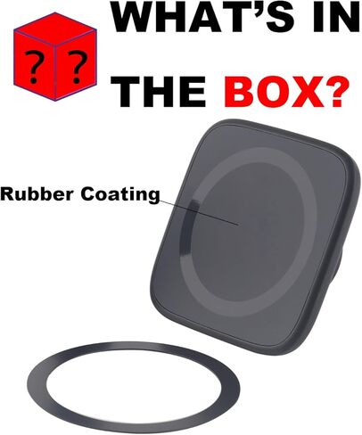 Magnetic Phone Mount Base for MagSafe and 17mm (0.67") Ball Mounts, Phone Car Mount Accessory [Upgrated Stronger Magnets] in Kuwait