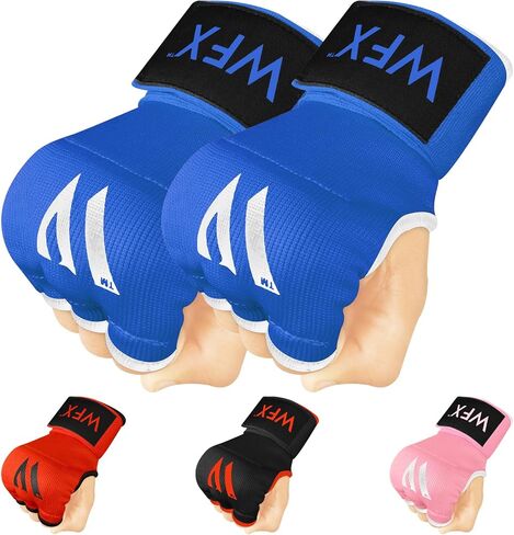 Kids Junior Boxing Hand Wraps Inner Gloves Gel Padded Elasticated Padded Fist Under Gloves Pair Combat Sports for Young Fighters Gel Boxing Hand Wraps in Kuwait