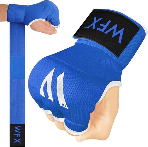 Kids Junior Boxing Hand Wraps Inner Gloves Gel Padded Elasticated Padded Fist Under Gloves Pair Combat Sports for Young Fighters Gel Boxing Hand Wraps in Kuwait
