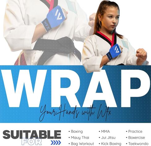 Kids Junior Boxing Hand Wraps Inner Gloves Gel Padded Elasticated Padded Fist Under Gloves Pair Combat Sports for Young Fighters Gel Boxing Hand Wraps in Kuwait