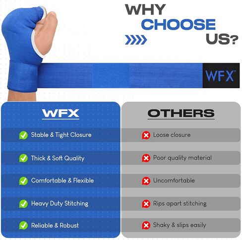 Kids Junior Boxing Hand Wraps Inner Gloves Gel Padded Elasticated Padded Fist Under Gloves Pair Combat Sports for Young Fighters Gel Boxing Hand Wraps in Kuwait