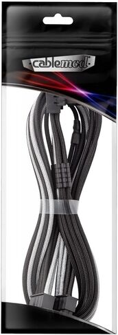 Cablemod e-series pro modflex sleeved 12v-2x6 12vhpwr 90 ° STealthSense PCIe cable for EVGA g / g+ / p+ / t-pariant b (أبيض ، 16 دبوسًا إلى 8 دبل ، 60 سم) in Saudi Arabia