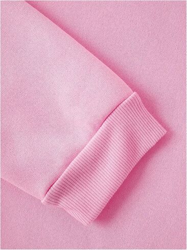 Soly Hux Crew Neck Neck Long Long Pullover Sweatshirts Letter Graphic قمم القميص فضفاضة in Kuwait