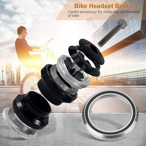Tissting Bike Headset Bearing, 41-52mm OD Bicycle Drivetrain Components Bearings, Double Sealed Bearing Repair Parts for Mountain Bike,MTB in Kuwait
