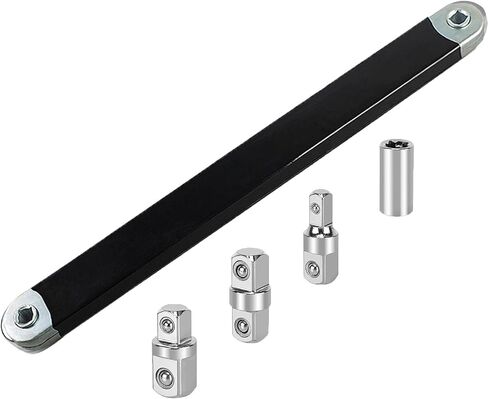 Offset Extension Wrench, Versatile 1/4" and 3/8" - with1/2 Square Drive Adapters (BLUE) in Kuwait