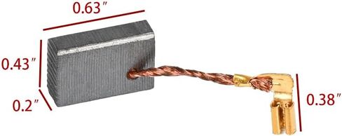20PCS Electric Motor Carbon Brush Angle Grinder/DC Motor/Cutting Machine/Polishing Machine Replacement Parts,7x11x18mm in Kuwait