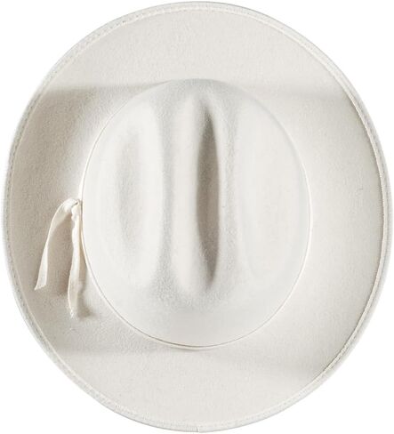 Open Road Hat Fedora Hat Pure Wool Felt Hat Vintage Rancher Hat Airway Vented Panama Hats for Men Women in Kuwait