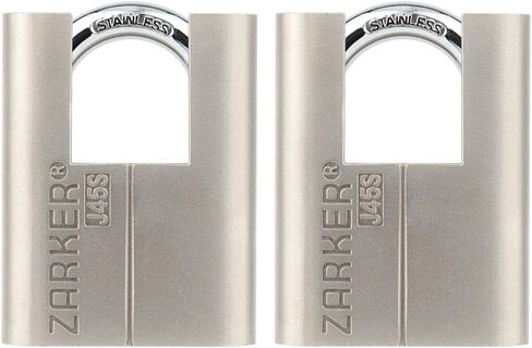 J45S keyed Padlock, Heavy Duty Stainless Steel Shackle Lock, Waterproof and Rustproof Storage, Warehouses, Garage, Outdoors, 1-Pack in Kuwait