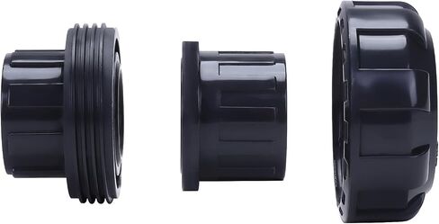 DERNORD 2 Pack UPVC Union Pipe Fitting, 1 inch Slip Union Coupling Adapter, Schedule 80, EPDM O-ring, Socket x Socket in Kuwait
