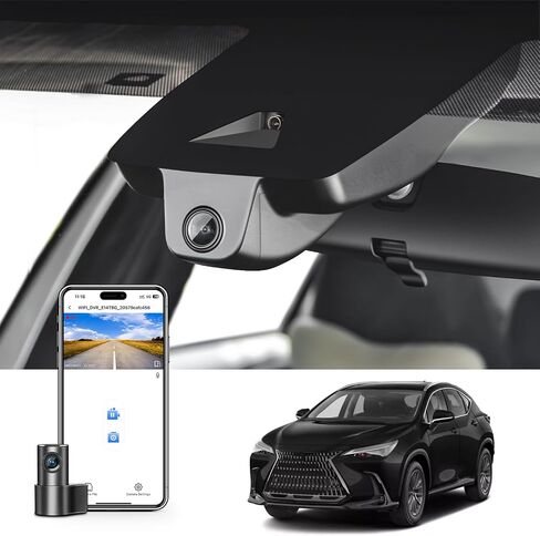 Front 4K & Rear 1080p Dash Cam Custom for Lexus NX 2022 2023 2024 2025(Model C), NX350 250 300 450h,OEM Look, UHD 2160P Video, WiFi & App,Loop Recording,Easy to Install,128GB Card in Saudi Arabia