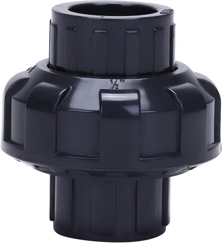 DERNORD 2 Pack UPVC Union Pipe Fitting, 1 inch Slip Union Coupling Adapter, Schedule 80, EPDM O-ring, Socket x Socket in Kuwait