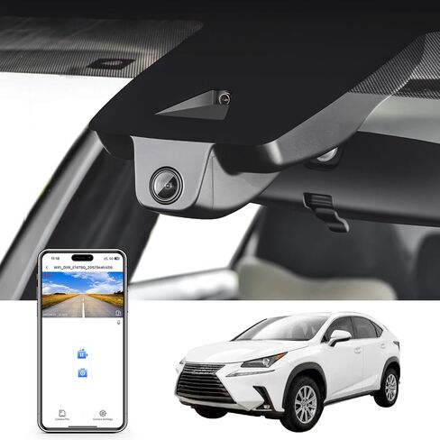 Front 4K & Rear 1080p Dash Cam Custom for Lexus NX 2022 2023 2024 2025(Model C), NX350 250 300 450h,OEM Look, UHD 2160P Video, WiFi & App,Loop Recording,Easy to Install,128GB Card in Saudi Arabia