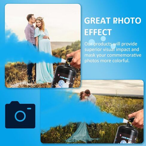 Giant Gender Reveal Fire Extinguisher-2 Packs | Smork Powder Blaster for Gender Reveal Party Ideas | Pink Fire Extinguisher Gender Reveal Suitable Girl Baby | Blasts 20+ Feet in Kuwait