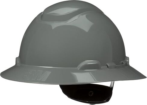 3M Hard Hat SecureFit H-800 Series Full Brim Style Safety Helmet with Uvicator Sensor, 4-Point Pressure Diffusion Ratchet Suspension, ANSI Z87.1 in Kuwait