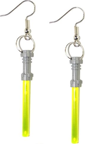 LEGO Lightsaber Earrings Green Jewelry in Saudi Arabia