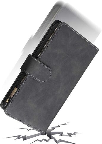 Asuwish Compatible with Motorola Moto G32 Wallet Case and Tempered Glass Screen Protector Leather Flip Cover Card Holder Stand Cell Accessories Shockproof Soft Phone Cases for MotoG32 G 32 Women Black in Saudi Arabia