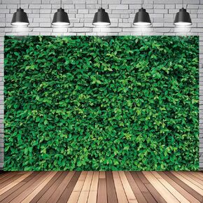 Green Leaves Photography Backdrops, Spring Nature Backdrop Background Greenery Leaves Grass Newborn Photography Backdrop Wall for Birthday Party Baby Shower Wedding Photo Booth Prop Supplies