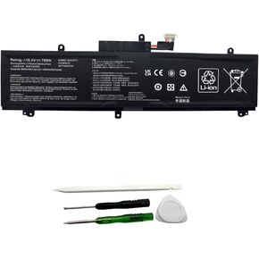 C41N1837 New Laptop Battery Replacement for ASUS ROG Zephyrus S G15 GA501I GA502 GA502DU GA502GU GU502DU GX502GW GX532GV GU532GW GU502GV GU532GU GU532GV Notebook 0B200-03380100