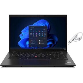 Lenovo ThinkPad L14 14 FHD Laptop | Intel Core i7-1255U | Intel Iris Xe Graphics | Wi-Fi | Bluetooth | 32GB RAM | 1024GB SSD | Windows 11 Pro | Bundle with USB 3.0 Hub