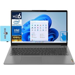 Lenovo Ideapad 3i 82H803SDUS Arctic Gray Laptop/i3-1115G4/16GB/256GB M.2 PCIe SSD/15.6" TN Touch Full HD (1920x1080)/Intel UHD/Windows 11 Home S-Mode with Dockztorm Hub