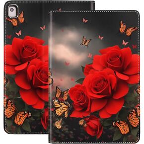 Case for iPad 10.2 9th / 8th / 7th Generation (2021/2020/2019 Model) 10.2 Inch, iPad Air 3 Case/10.5 Inch Pro, PU Leather Smart Cover with Stand & Auto Wake Sleep - Black Cat