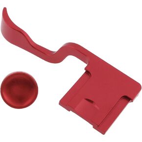 Camera Hot Shoe Thumb Up Rest Hand Grip with Concave Shutter Release Button Compatible with Fujifilm XT50 XT5 XT4 XT3 XT30 XT2 XT20 XT10 Digital Camera, Red