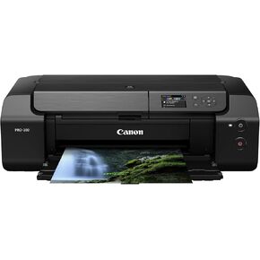 Canon PIXMA PRO-200S Professional 13" Wireless Inkjet Photo Printer with 3.0" Color LCD Monitor, 8-Color Dye-Based Ink, Black