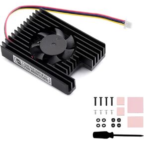 CM5-FAN-3007-B-5V ALL-in-One مروحة تبريد Raspberry PI MODULE 5 ، قابلة للتعديل السرعة ، طاقة 5 فولت ، ضوضاء منخفضة ، أشرطة حرارية فعالة للمساحة