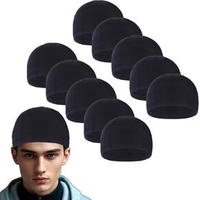 10 Pcs Cooling Skull Caps for Men Cap Welding Helmet Liner Sweat Wicking Head Wrap Bicycle Beanie Cycling Running Hat